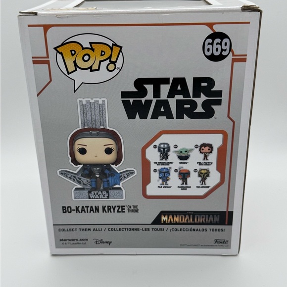 Funko Pop! Star Wars Bo-Karan Kryze On the Throne #669 Figure - Picture 3 of 6